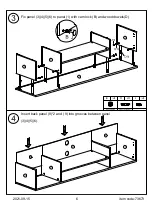 Предварительный просмотр 6 страницы JWA GRAVES 73673 Assembly Instruction Manual