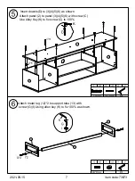 Предварительный просмотр 7 страницы JWA GRAVES 73673 Assembly Instruction Manual