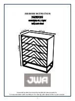 JWA HARDING 74705 Assembly Instruction Manual preview