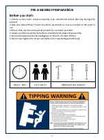 Preview for 2 page of JWA HARDING 74705 Assembly Instruction Manual