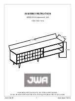 Предварительный просмотр 1 страницы JWA HEDWIG 73674 Assembly Instruction Manual