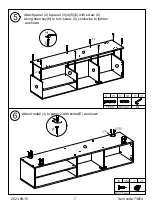 Предварительный просмотр 7 страницы JWA HEDWIG 73674 Assembly Instruction Manual