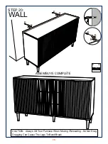 Preview for 16 page of JWA HENSLEY 74715 Assembly Instruction Manual