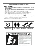 Preview for 2 page of JWA Herring Buffect 73676 Assembly Instruction Manual