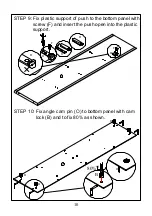 Preview for 10 page of JWA Herring Buffect 73676 Assembly Instruction Manual