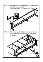 Preview for 12 page of JWA Herring Buffect 73676 Assembly Instruction Manual