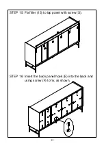 Preview for 13 page of JWA Herring Buffect 73676 Assembly Instruction Manual