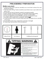 Предварительный просмотр 2 страницы JWA HOFFMAN 73679 Assembly Instruction Manual