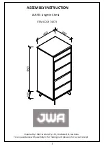 Предварительный просмотр 1 страницы JWA JARVIS 74673 Assembly Instruction Manual