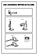 Предварительный просмотр 3 страницы JWA JARVIS 74674 Assembly Instruction Manual