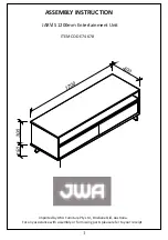 Предварительный просмотр 1 страницы JWA JARVIS 74678 Assembly Instruction Manual