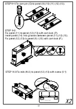 Предварительный просмотр 12 страницы JWA JARVIS 74678 Assembly Instruction Manual