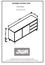 Предварительный просмотр 1 страницы JWA JARVIS 74679 Assembly Instruction Manual