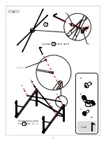 Предварительный просмотр 6 страницы JWA KYTHIRA BLACK TOURNAMENT ELITE GAMING TABLE 70621 Assembly Instruction Manual