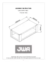 Предварительный просмотр 1 страницы JWA LANA 70882 Assembly Instruction Manual