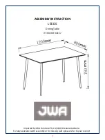 JWA Leeds 68157 Assembly Instruction Manual preview