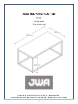 JWA Luca 71438 Assembly Instruction Manual предпросмотр