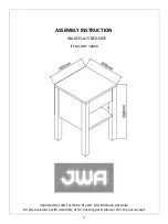 Preview for 1 page of JWA MARCELLUS 70888 Assembly Instruction Manual