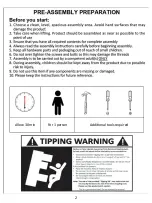 Предварительный просмотр 2 страницы JWA MARCELLUS 70888 Assembly Instruction Manual