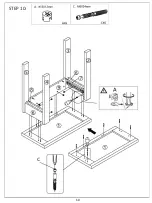 Предварительный просмотр 10 страницы JWA Marcellus 70901 Assembly Instruction Manual