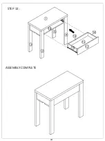 Preview for 14 page of JWA Marcellus 70901 Assembly Instruction Manual