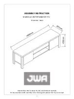 Предварительный просмотр 1 страницы JWA MARCELLUS 70902 Assembly Instruction Manual