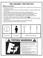 Preview for 2 page of JWA MARIAN 69568 Assembly Instruction Manual