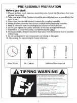 Предварительный просмотр 2 страницы JWA MARTOS 68546 Assembly Instruction Manual