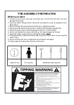 Предварительный просмотр 2 страницы JWA MATTHEW 70132 Assembly Instruction Manual