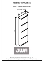 JWA MILLS 74698 Assembly Instruction Manual предпросмотр