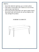 Предварительный просмотр 5 страницы JWA MYSTIC 68268 Assembly Instruction Manual