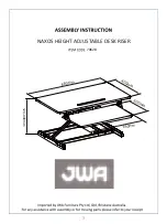 Предварительный просмотр 1 страницы JWA NAXOS 70628 Assembly Instruction Manual