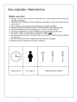 Предварительный просмотр 2 страницы JWA NAXOS 70628 Assembly Instruction Manual