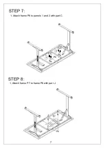 Предварительный просмотр 7 страницы JWA NEVERS 75137 Assembly Instructions Manual