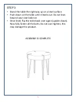 Предварительный просмотр 5 страницы JWA NOVI 68426 Assembly Instruction Manual