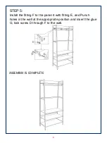 Предварительный просмотр 6 страницы JWA Oldham 69486 Assembly Instruction Manual