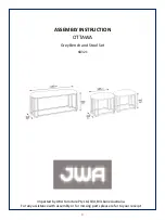 JWA OTTAWA 68321 Assembly Instruction предпросмотр