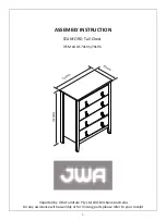 JWA STANFORD 70195 Assembly Instructions Manual предпросмотр