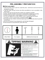 Предварительный просмотр 2 страницы JWA STANFORD 70195 Assembly Instructions Manual