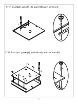 Предварительный просмотр 6 страницы JWA WILSHERE 69733 Assembly Instruction Manual