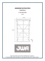 Предварительный просмотр 1 страницы JWA YORKTON 72415 Assembly Instruction Manual