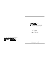 jWIN 8-Channel Quad Splitter JV-TV5020 User Manual preview