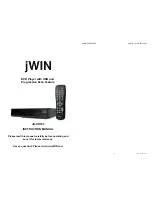 jWIN JD-VD143 Instruction Manual preview