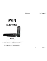 Preview for 1 page of jWIN JD-VD143 Instruction Manual