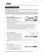 Preview for 8 page of jWIN JD-VD500 Operating Instructions Manual