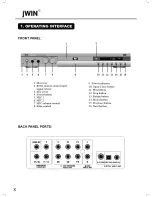 Preview for 10 page of jWIN JD-VD500 Operating Instructions Manual