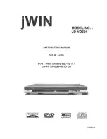 Preview for 1 page of jWIN JD-VD501 Instruction Manual