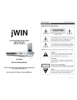 jWIN JD-VD520 Instruction Manual preview