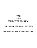 Preview for 1 page of jWIN JS-P601 Operation Manual