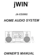 jWIN JX-CD2002 Owner'S Manual preview